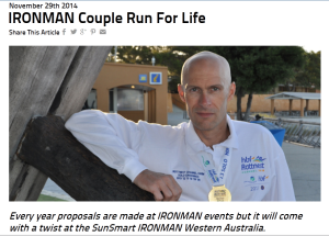 IRONMAN Couple Run For Life - IRONMAN News